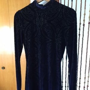 Free People velvet mini dress